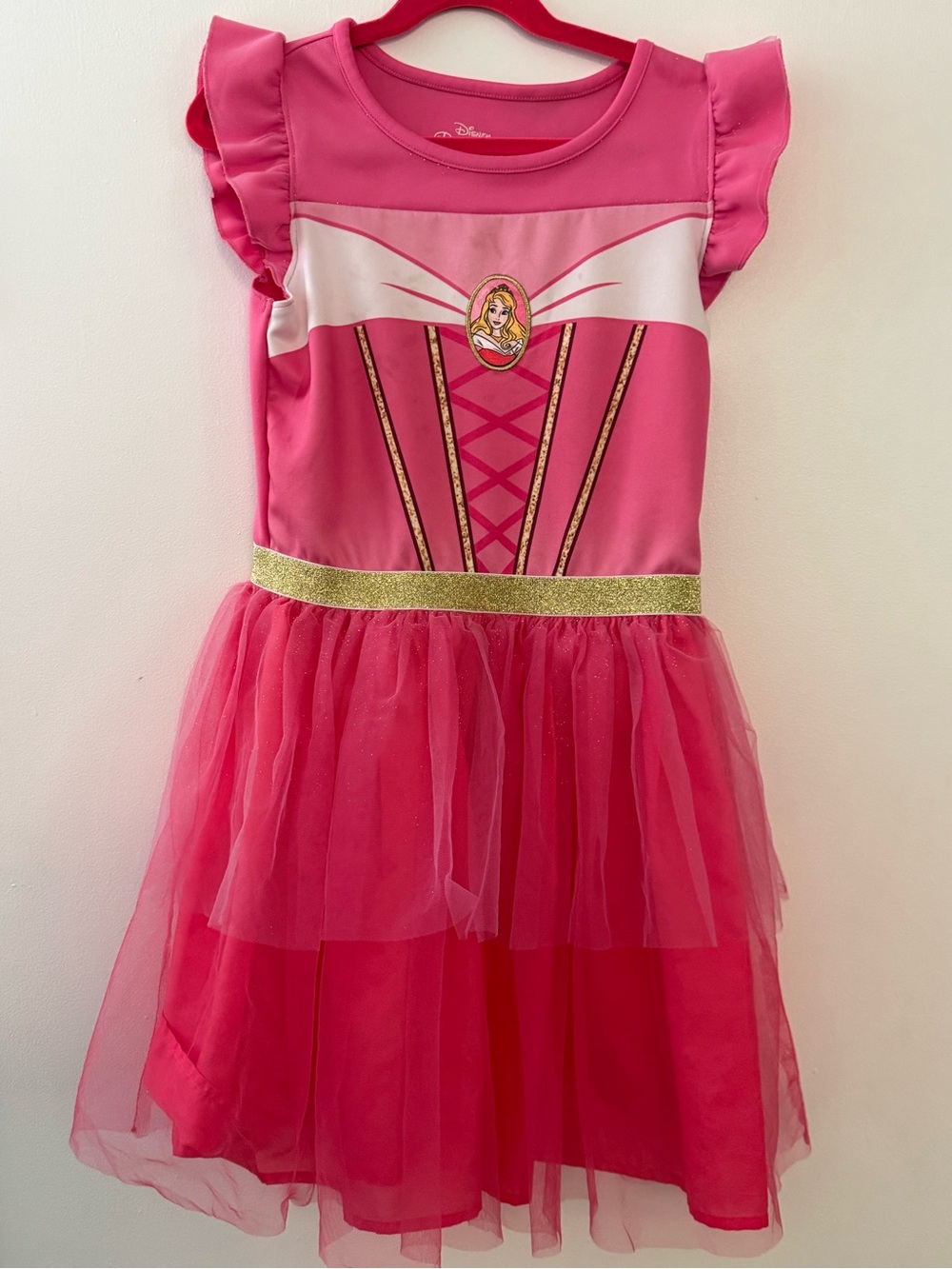 Disney Aurora Pink and Gold Princess Tutu Dress